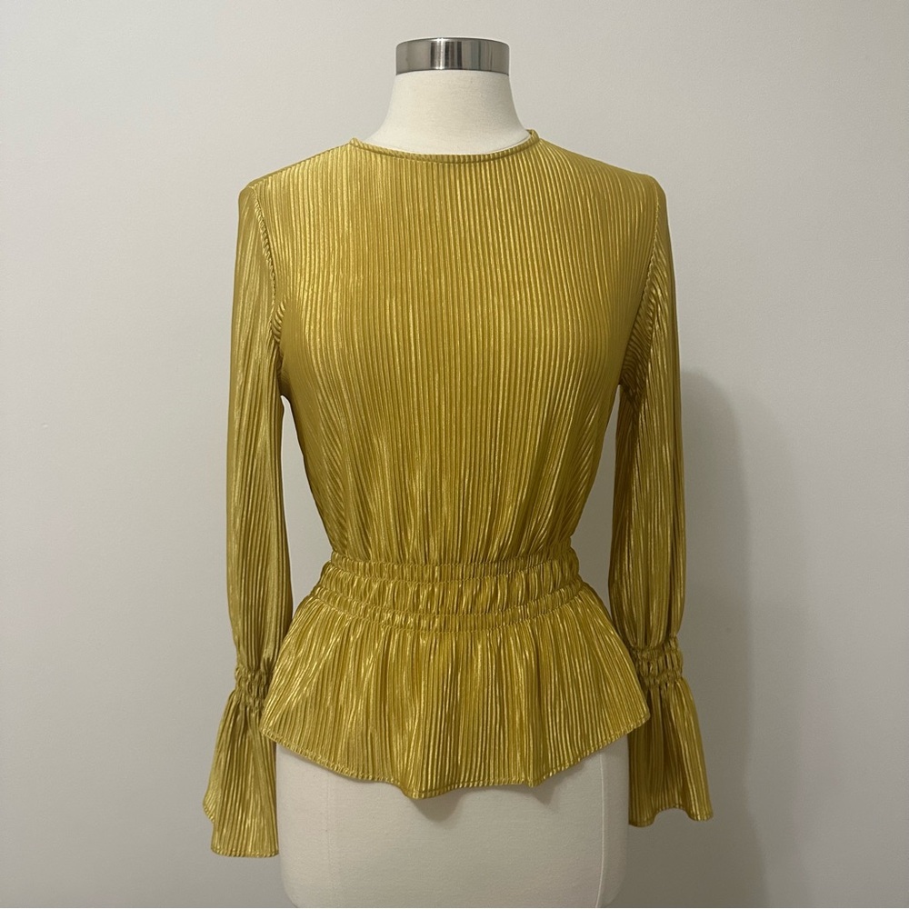 Issues Yellow Long Sleeve Blouse